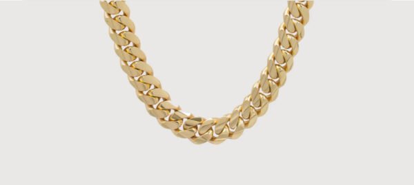 IMG_4664 Cadena Eslabón Cubano 10k Solido 4mm - 24"